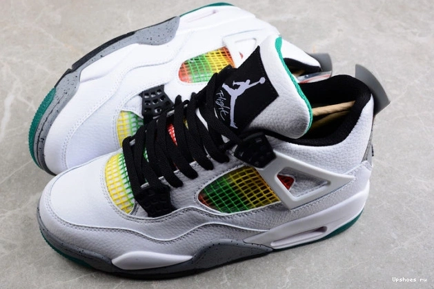 Green Lucid Rasta 4 AQ9129-100 Jordan Retro 0316